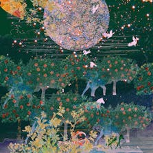 清川あさみハンカチ OUR NEW WORLD (Adam and Eve)